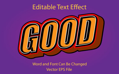 orange text effect illustrator good