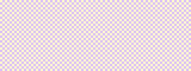 Checkerboard banner. Lavender and Beige colors of checkerboard. Small squares, small cells. Chessboard, checkerboard texture. Squares pattern. Background.