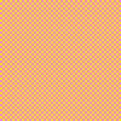 Checkerboard with very small squares. Violet and Yellow colors of checkerboard. Chessboard, checkerboard texture. Squares pattern. Background.