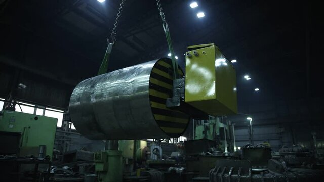 Equipment at the metal processing plant