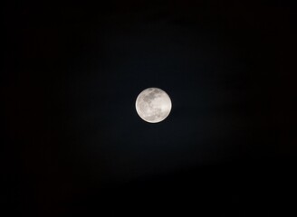 view of the full moon