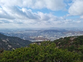 Fototapeta na wymiar view of the city of the mountains