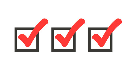 Triple check image. Clipart image