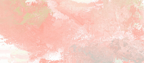 orange watercolor digital art painted paper texture background vector illustration. Orange watercolour painting soft textured on wet white paper background, Abstract orange watercolor illustration.