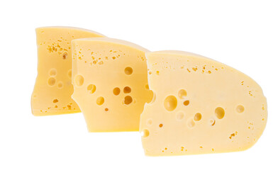 cheese with holes isolated
