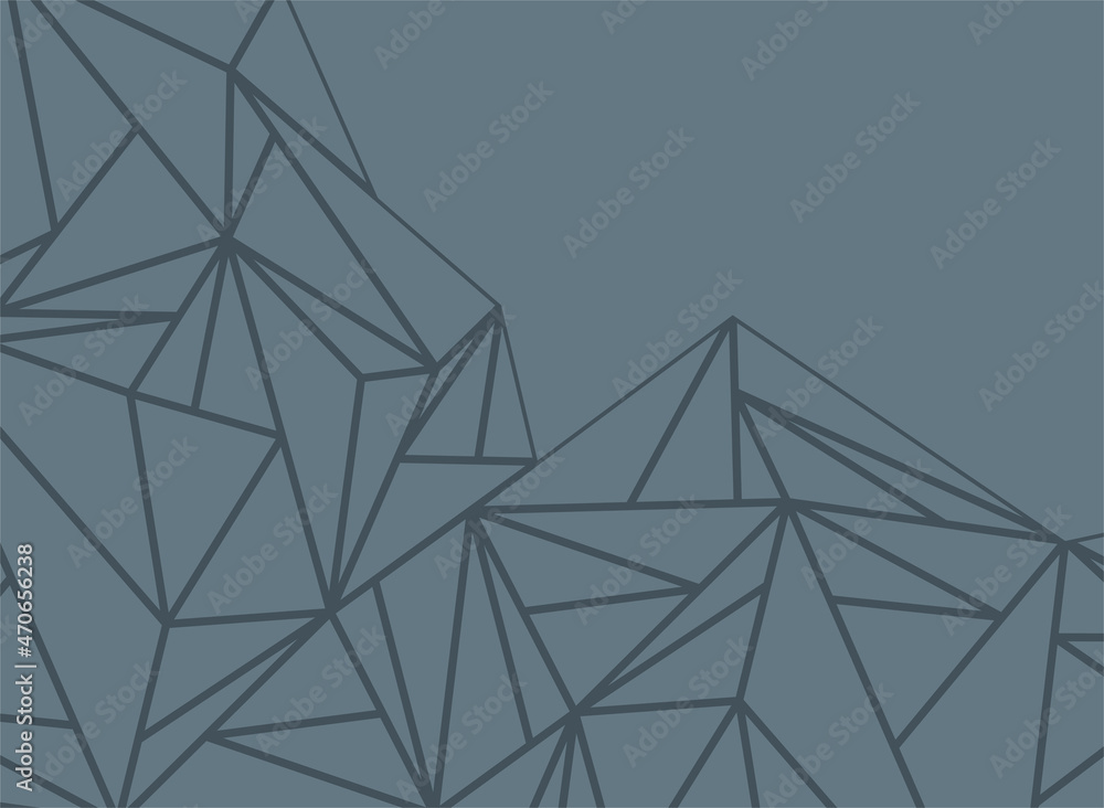 Poster abstract background with polygonal lines pattern