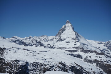 Fototapeta na wymiar Peak of the Matterhorn