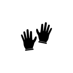 hand gloves icon design template vector isolated illustration