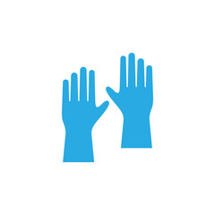 Fototapeta na wymiar hand gloves icon design template vector isolated illustration
