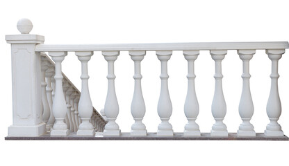 stone railing isolated