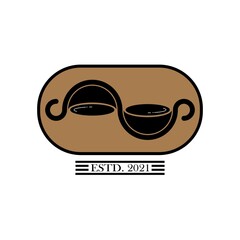 coffee modern logo icon vector template