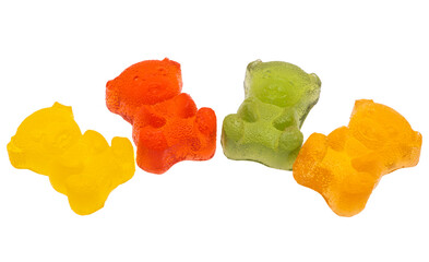 gummy bears isolated