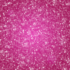 Stardust texture. Pink glitter vintage lights backdrop