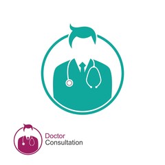 Illustration of health workers,doctor and nurse