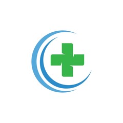Medical Cross illustration Logo template