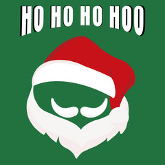 Santa Claus  Ho Ho Ho illustration by PV