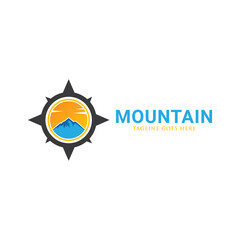 Fototapeta premium mountain concept logo icon vector template