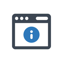 Browser information page icon