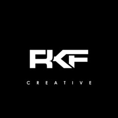RKF Letter Initial Logo Design Template Vector Illustration