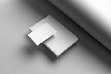 Minimalistic branding stationery mockup template, real photo, letterhead, flyer, poster, business card, envelope identity. Blank isolated on a white background to place your design. 