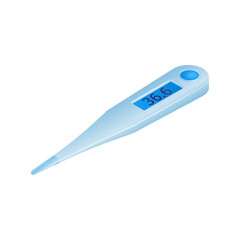 Isometric Medicine Thermometer Composition