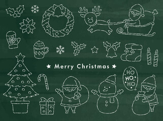クリスマスの黒板アートセット