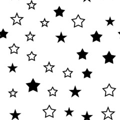 Star icons seamless pattern. Texture background with stars.