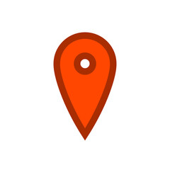 Location icon. Gps marker icon. Map pin.
