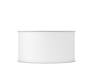 Blank paper salad bowl mockup