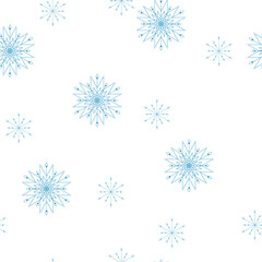 Cute Scandinavian Winter hand drawn seamless patterns set for your decoration