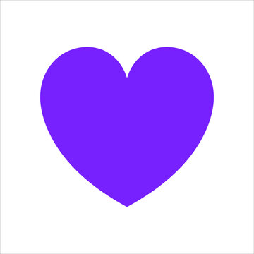 Purple Heart Illustration Isolated Vector
