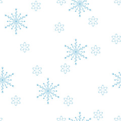 Cute Scandinavian Winter hand drawn seamless patterns set for your decoration, vector illustration
