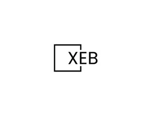 Obraz premium XEB letter initial logo design vector illustration
