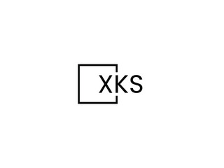 XKS letter initial logo design vector illustration