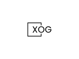 XOG letter initial logo design vector illustration