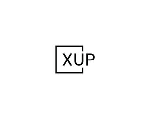 Obraz premium XUP letter initial logo design vector illustration