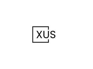 XUS letter initial logo design vector illustration