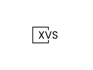 XVS letter initial logo design vector illustration