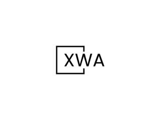 XWA letter initial logo design vector illustration