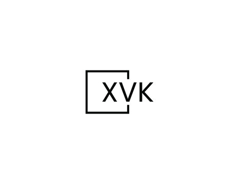 XVK letter initial logo design vector illustration