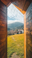 Fototapeta premium Beaity of Beskydy, Czech Republic. Travel around Moravia