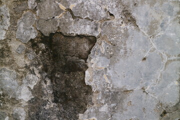 Cracked and moldy old walls