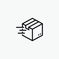 Box Package Delivery vector sign icon