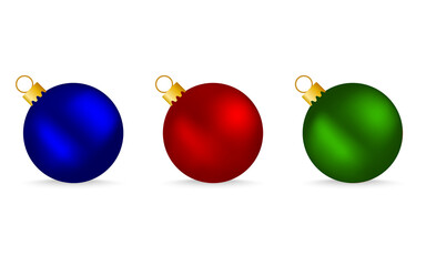 Christmas colored balls for the tree 