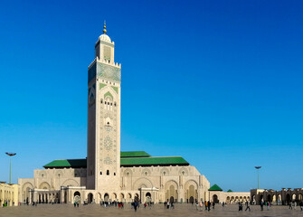 Fototapeta premium The Hassan II Mosque in Casablanca