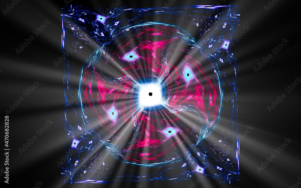 Aufkleber digital illustration abstract image generated fractal background image wallpaper pattern of various 