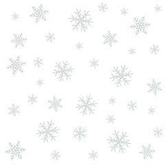 Christmas background. Happy New Year banner with snowflakes. Vector illustration. Abstract holiday seamless background.