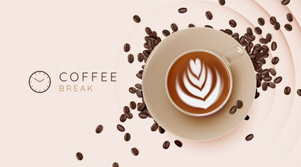 Coffee break background