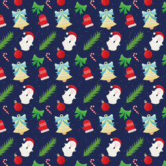christmas pattern icons background