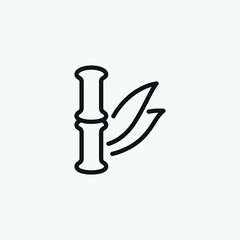 Bamboo Plant vector sign icon
